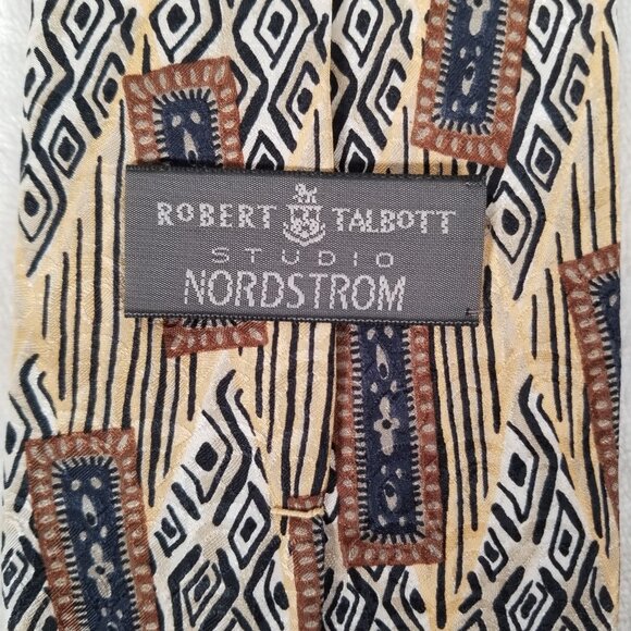 Robert Talbott Studio Nordstrom Tie Hand Sewn Finest Silk Made USA 4 by 60.5 - Picture 7 of 11